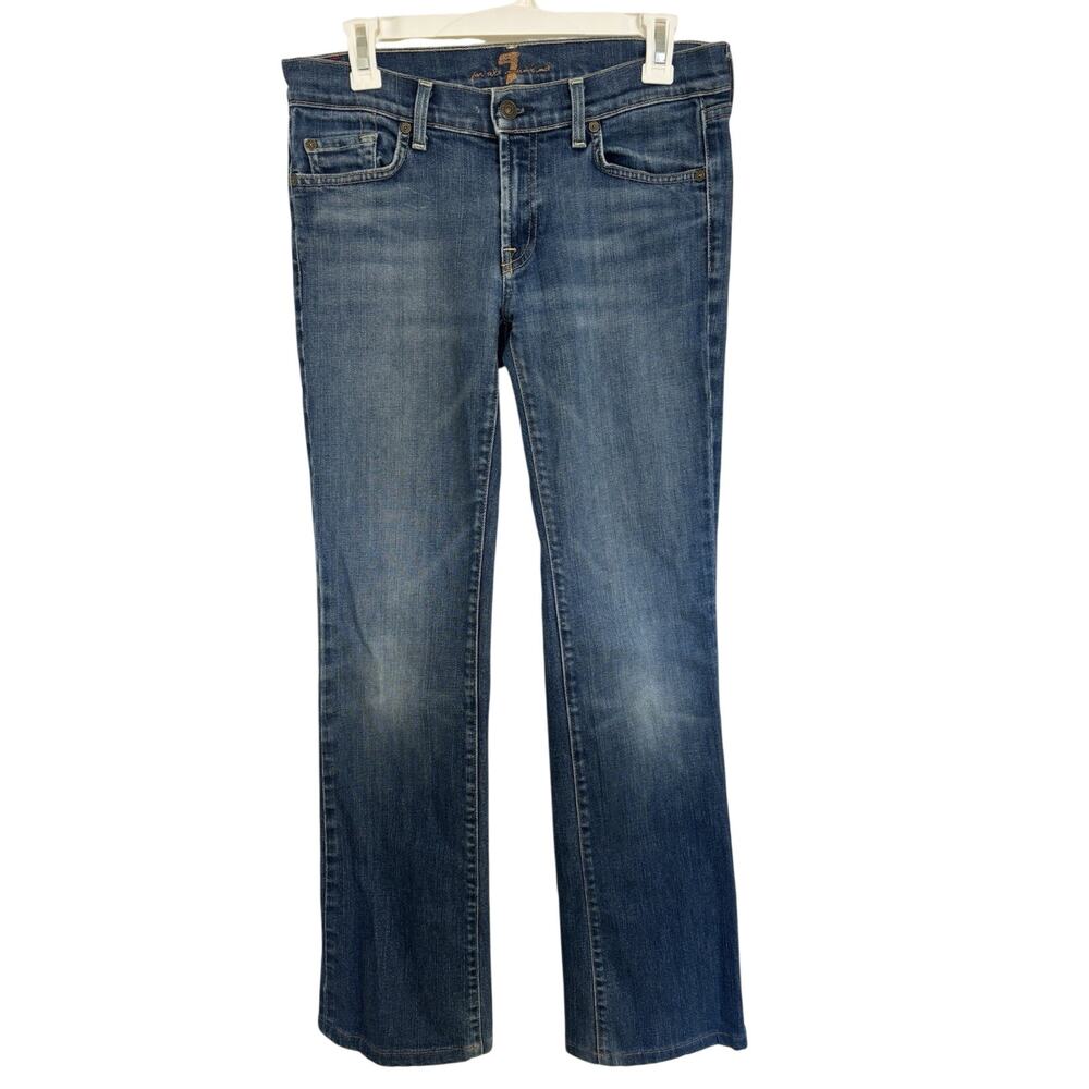 Vintage Y2K 7 For All Mankind Bootcut Jeans 30 Signature Squiggle USA Made